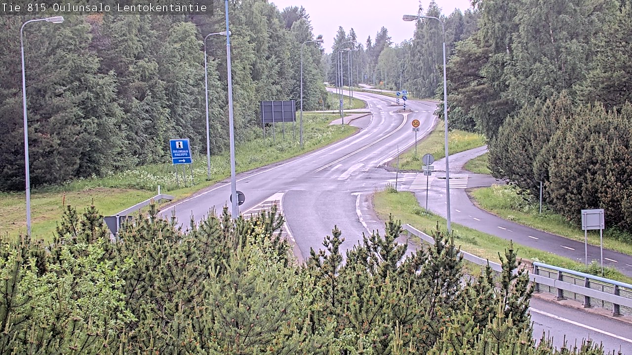 Kelikamerat Kuva Tie 816 Oulunsalo, Lentokentäntie, Oulu, Pohjois-Pohjanmaa