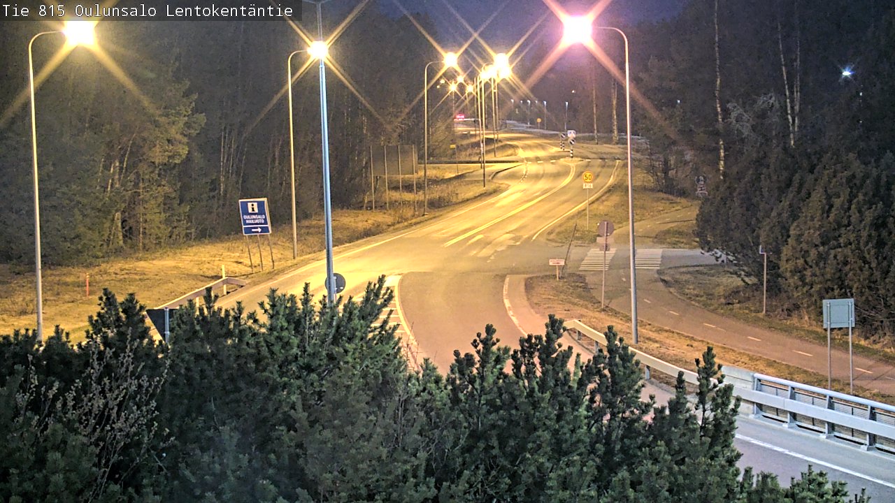Weather Camera Image Road 816 Oulunsalo, Lentokentäntie, Oulu, Pohjois-Pohjanmaa