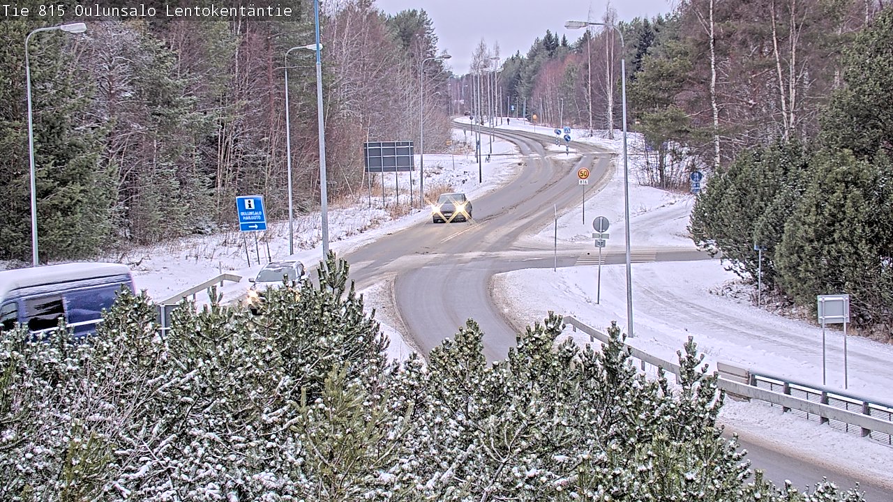 Weather Camera Image Väg 816 Uleåsalo, Lentokentäntie, Oulu, Pohjois-Pohjanmaa