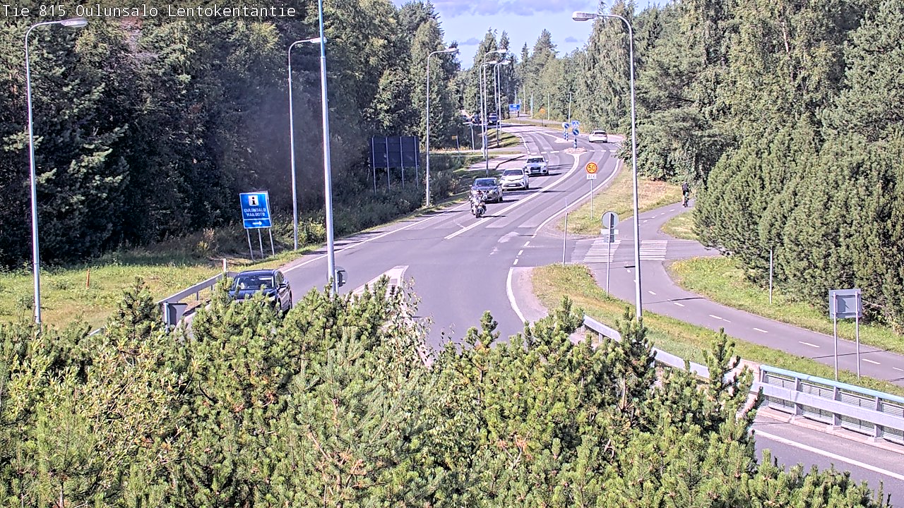 Kelikamerat Kuva Tie 816 Oulunsalo, Lentokentäntie, Oulu, Pohjois-Pohjanmaa