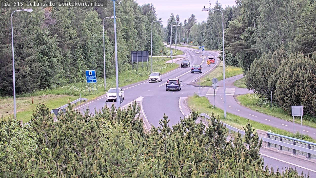 Kelikamerat Kuva Tie 816 Oulunsalo, Lentokentäntie, Oulu, Pohjois-Pohjanmaa