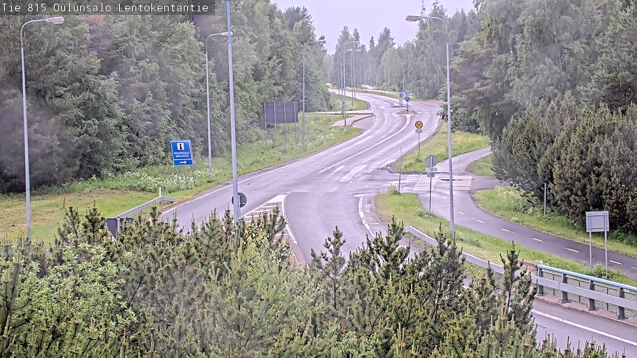 Kelikamerat Kuva Tie 816 Oulunsalo, Lentokentäntie, Oulu, Pohjois-Pohjanmaa