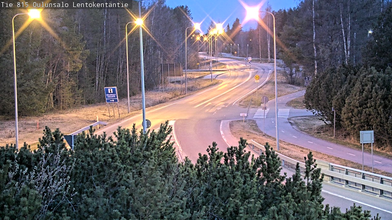 Weather Camera Image Road 816 Oulunsalo, Lentokentäntie, Oulu, Pohjois-Pohjanmaa