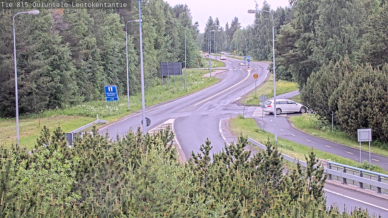 Weather Camera Image Road 816 Oulunsalo, Lentokentäntie, Oulu, Pohjois-Pohjanmaa