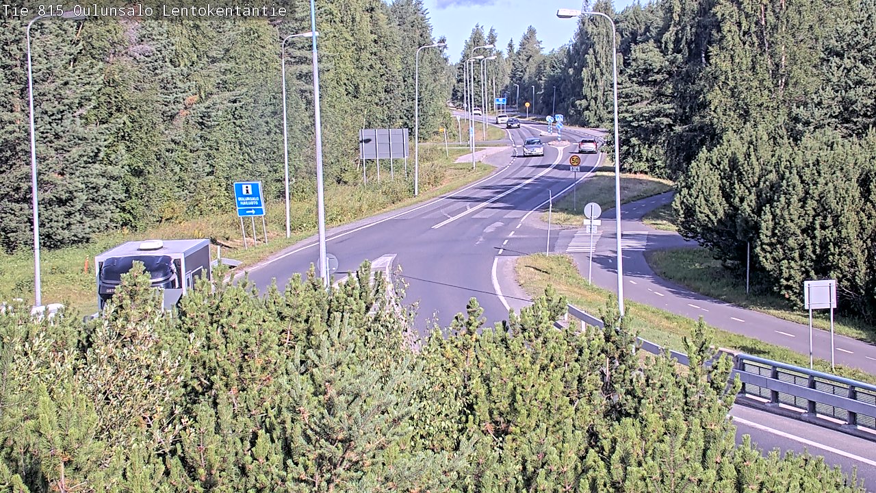 Weather Camera Image Road 816 Oulunsalo, Lentokentäntie, Oulu, Pohjois-Pohjanmaa