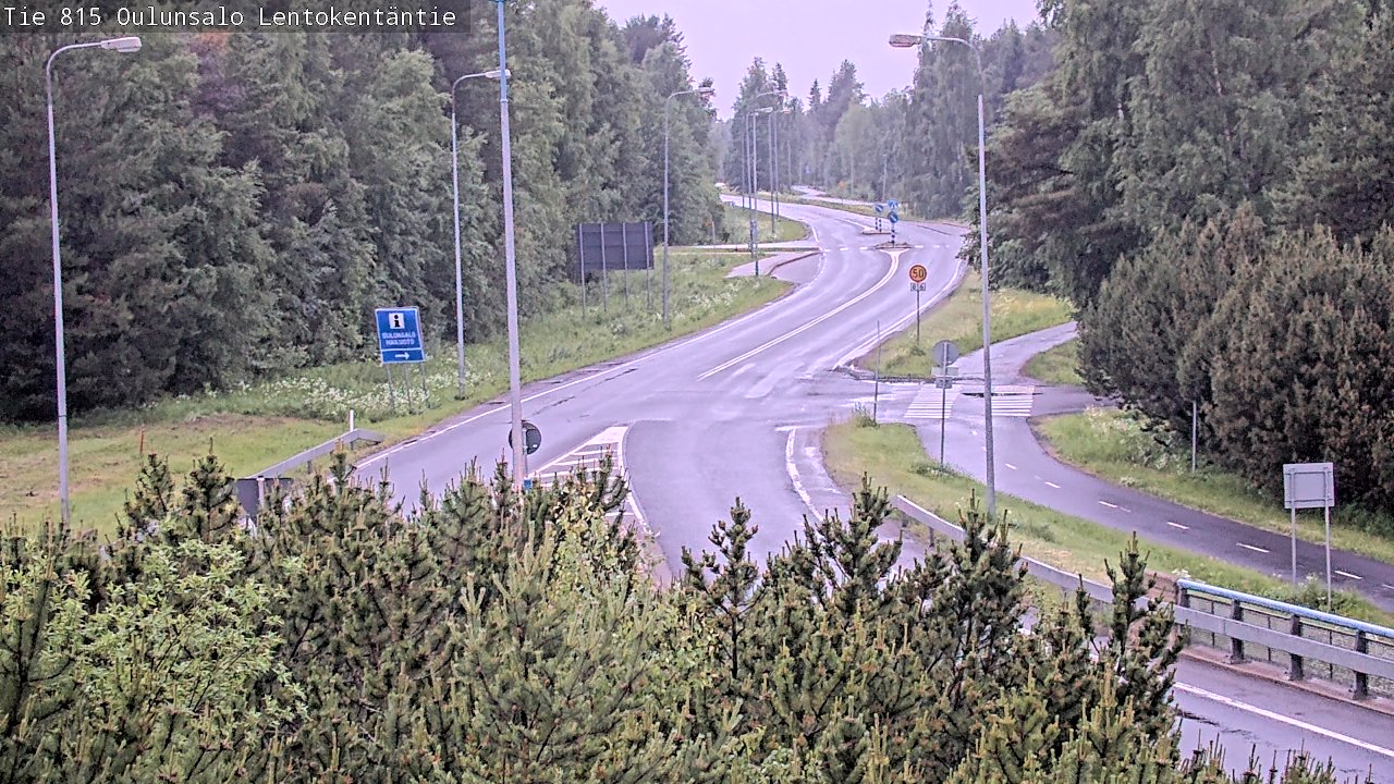Kelikamerat Kuva Tie 816 Oulunsalo, Lentokentäntie, Oulu, Pohjois-Pohjanmaa