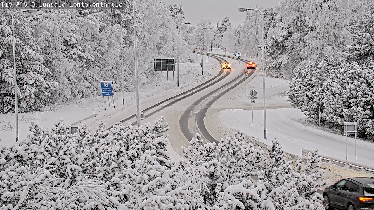 Weather Camera Image Road 816 Oulunsalo, Lentokentäntie, Oulu, Pohjois-Pohjanmaa
