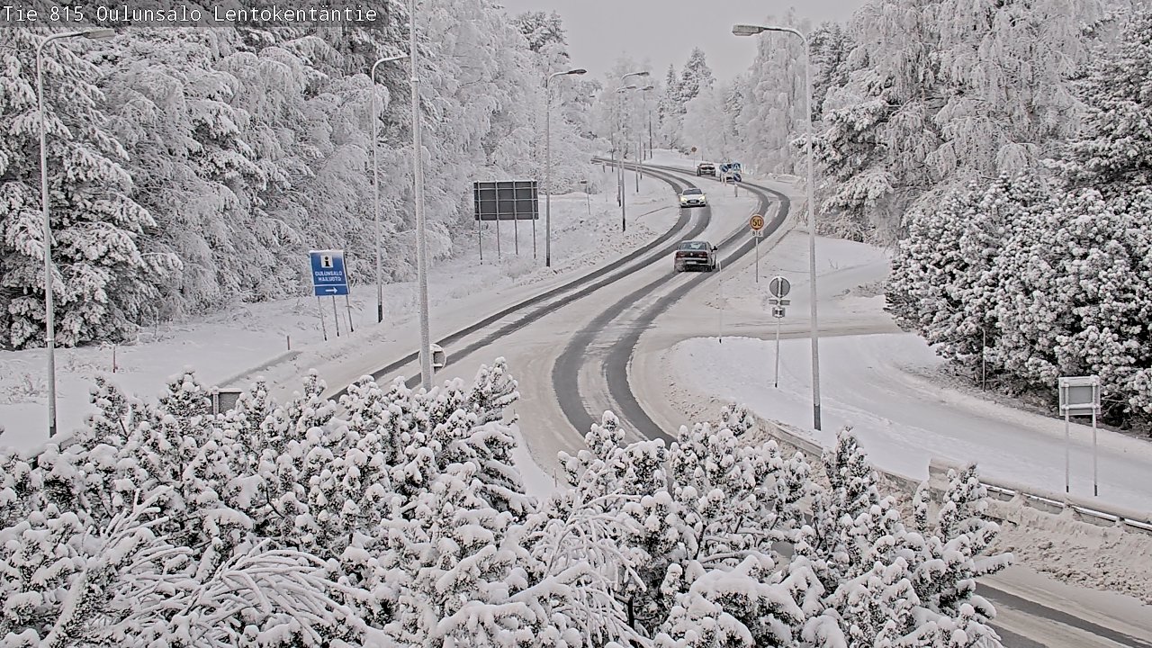 Weather Camera Image Road 816 Oulunsalo, Lentokentäntie, Oulu, Pohjois-Pohjanmaa