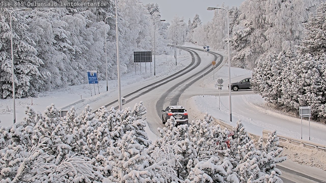 Weather Camera Image Road 816 Oulunsalo, Lentokentäntie, Oulu, Pohjois-Pohjanmaa