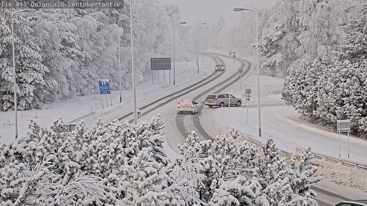 Weather Camera Image Road 816 Oulunsalo, Lentokentäntie, Oulu, Pohjois-Pohjanmaa