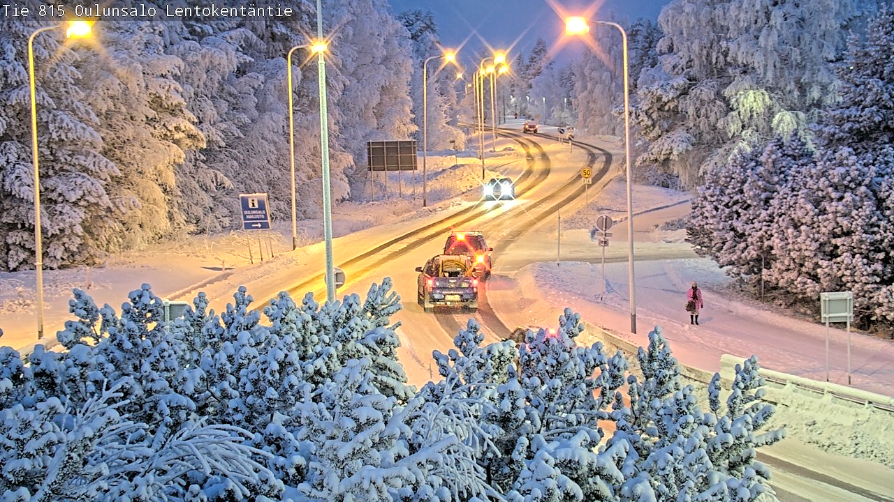 Weather Camera Image Road 816 Oulunsalo, Lentokentäntie, Oulu, Pohjois-Pohjanmaa