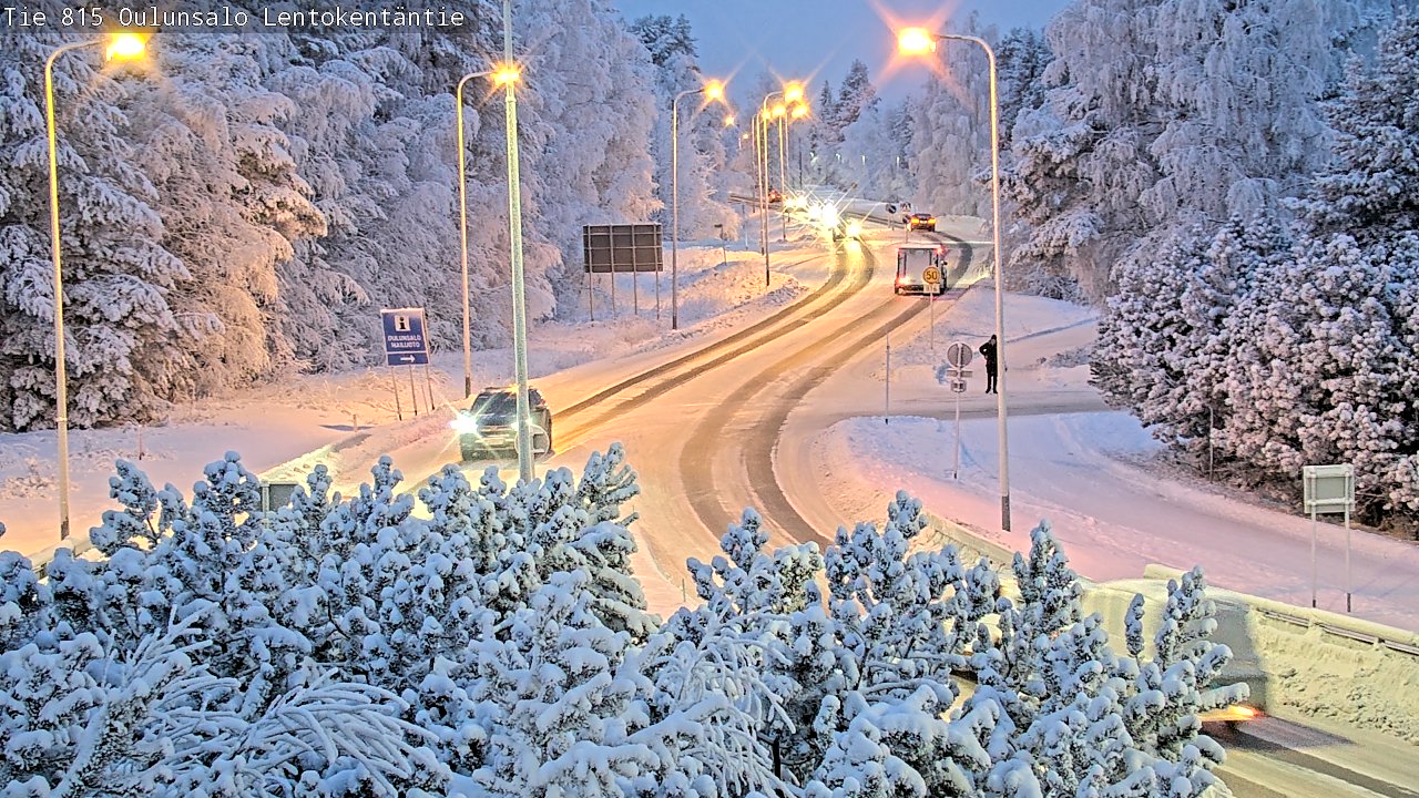 Kelikamerat Kuva Tie 816 Oulunsalo, Lentokentäntie, Oulu, Pohjois-Pohjanmaa