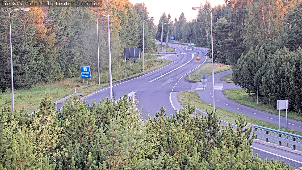 Kelikamerat Kuva Tie 816 Oulunsalo, Lentokentäntie, Oulu, Pohjois-Pohjanmaa