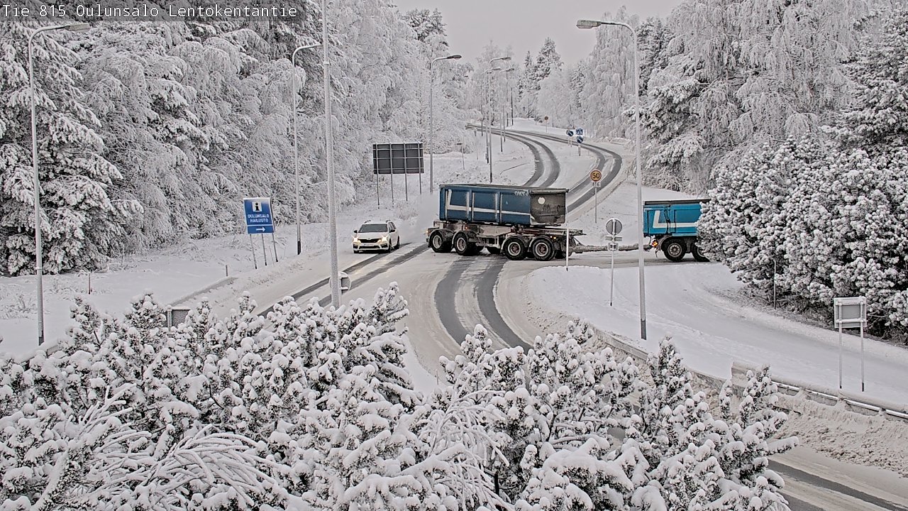 Weather Camera Image Road 816 Oulunsalo, Lentokentäntie, Oulu, Pohjois-Pohjanmaa
