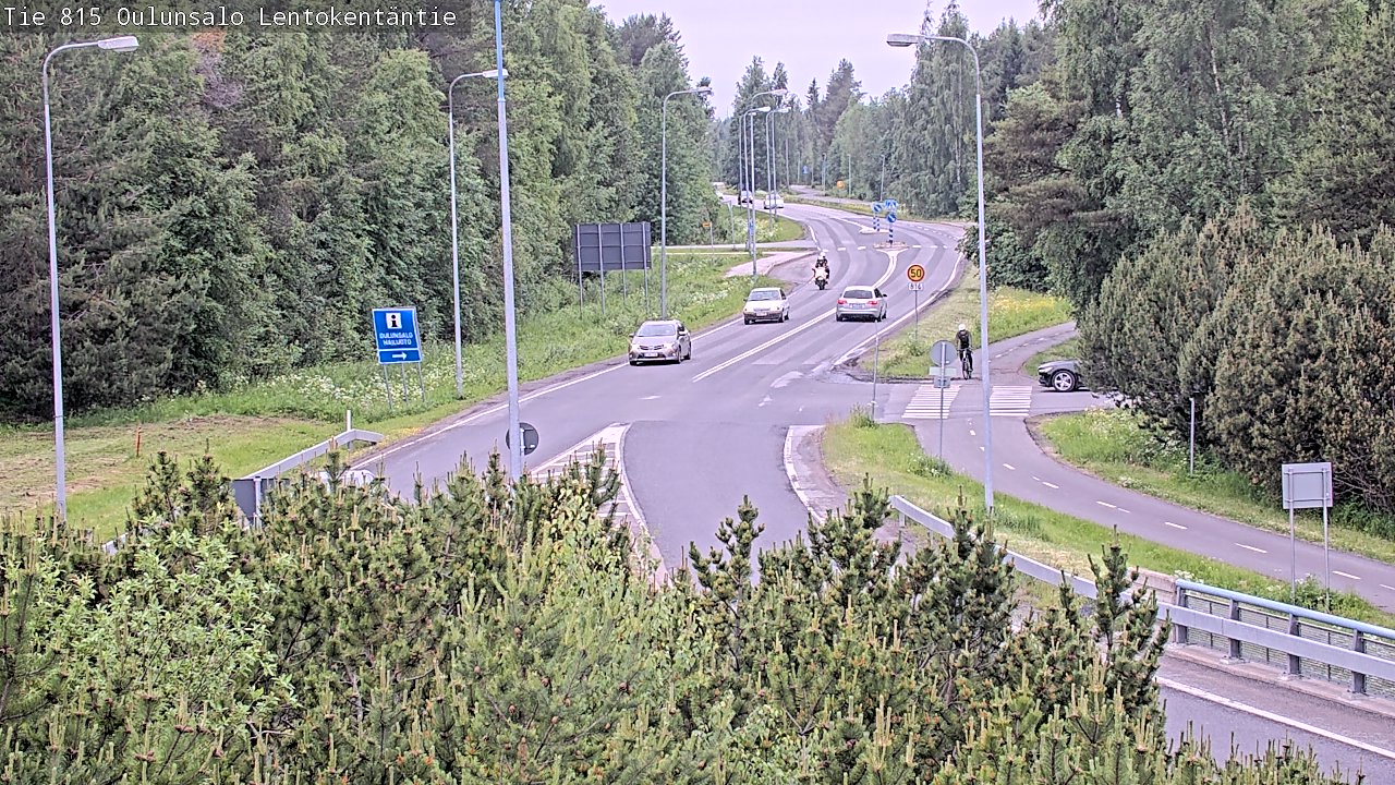 Kelikamerat Kuva Tie 816 Oulunsalo, Lentokentäntie, Oulu, Pohjois-Pohjanmaa