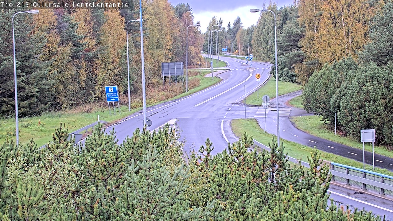 Kelikamerat Kuva Tie 816 Oulunsalo, Lentokentäntie, Oulu, Pohjois-Pohjanmaa