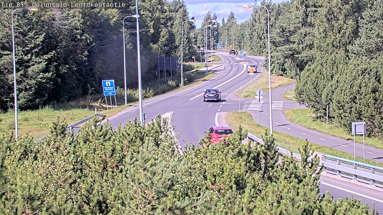 Kelikamerat Kuva Tie 816 Oulunsalo, Lentokentäntie, Oulu, Pohjois-Pohjanmaa