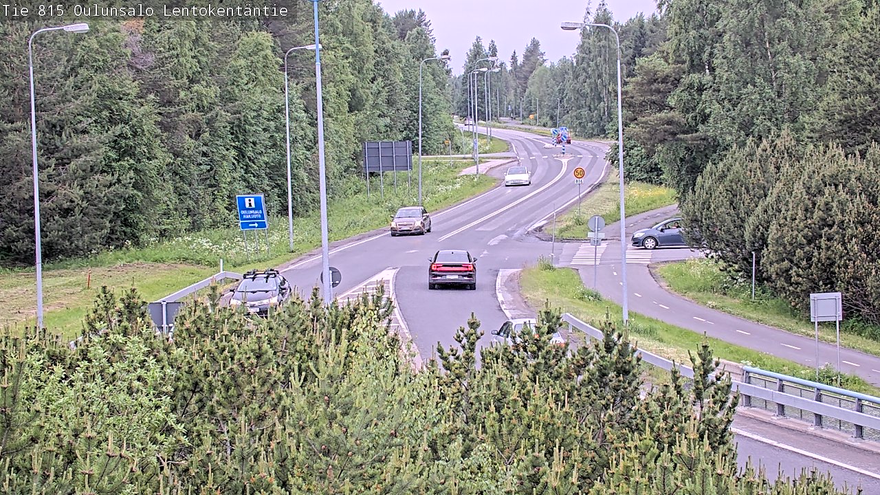 Kelikamerat Kuva Tie 816 Oulunsalo, Lentokentäntie, Oulu, Pohjois-Pohjanmaa