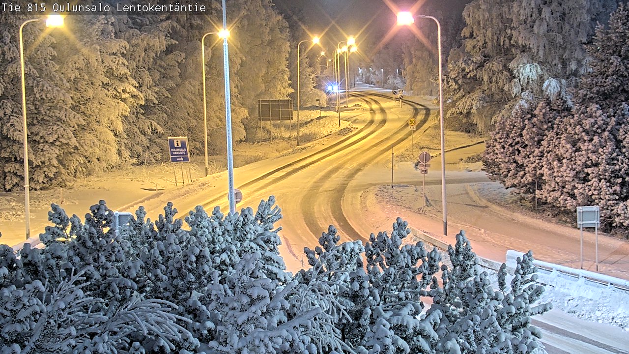 Weather Camera Image Road 816 Oulunsalo, Lentokentäntie, Oulu, Pohjois-Pohjanmaa