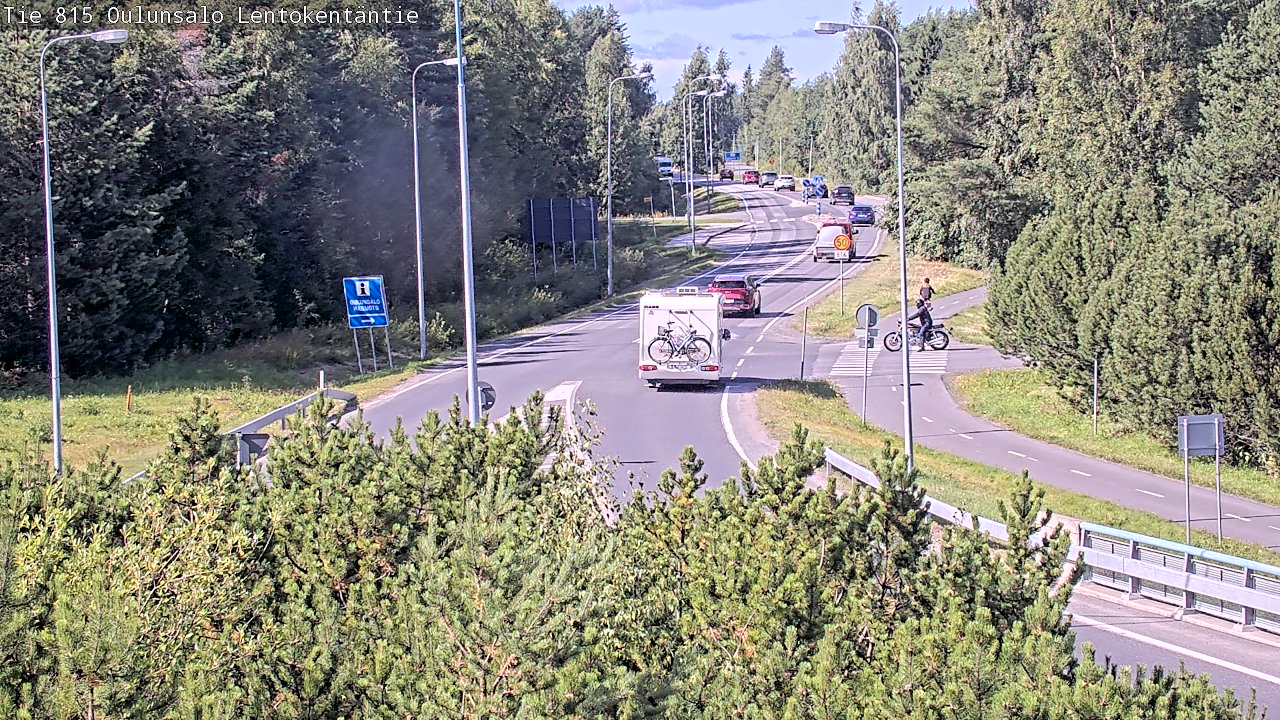 Kelikamerat Kuva Tie 816 Oulunsalo, Lentokentäntie, Oulu, Pohjois-Pohjanmaa