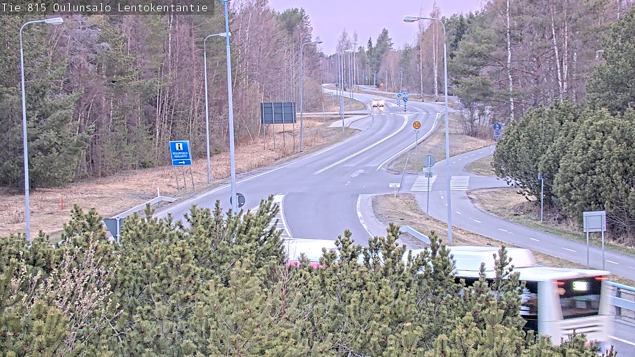 Weather Camera Image Road 816 Oulunsalo, Lentokentäntie, Oulu, Pohjois-Pohjanmaa