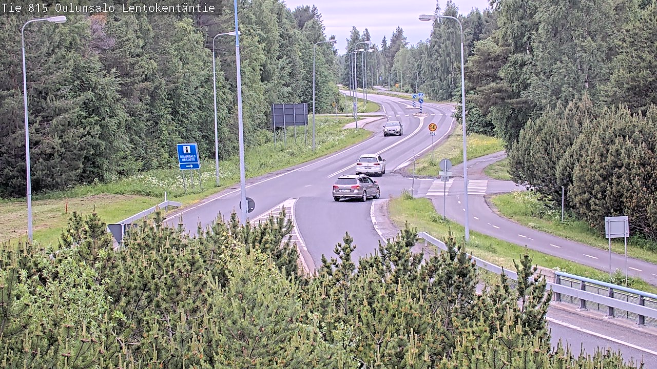 Kelikamerat Kuva Tie 816 Oulunsalo, Lentokentäntie, Oulu, Pohjois-Pohjanmaa