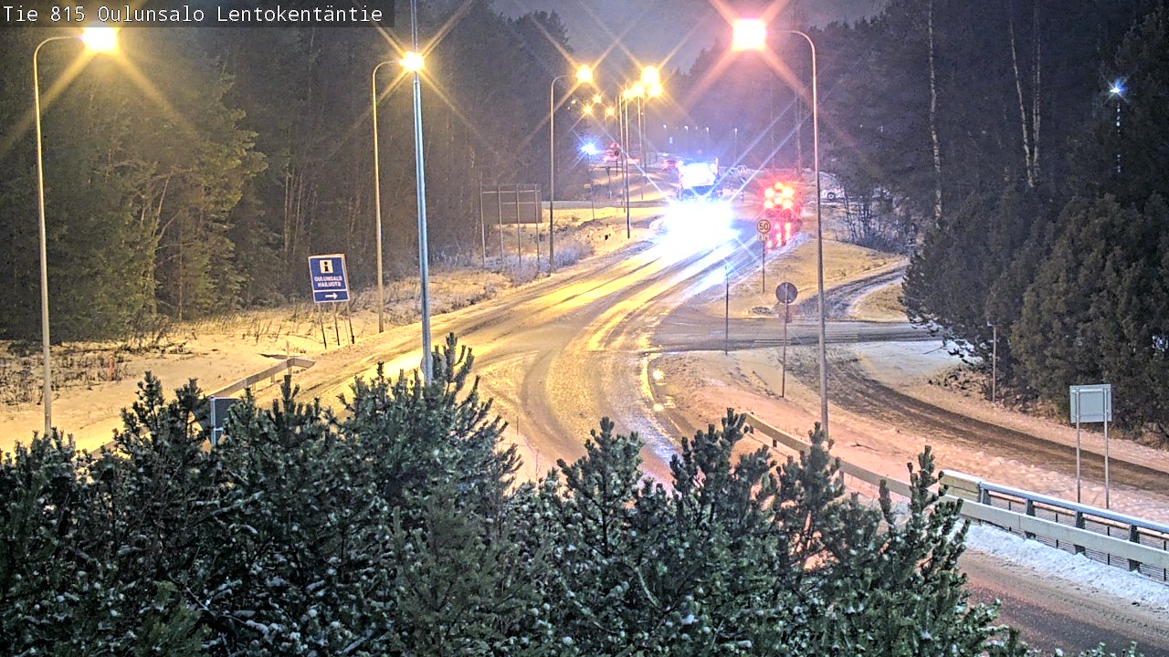 Weather Camera Image Väg 816 Uleåsalo, Lentokentäntie, Oulu, Pohjois-Pohjanmaa