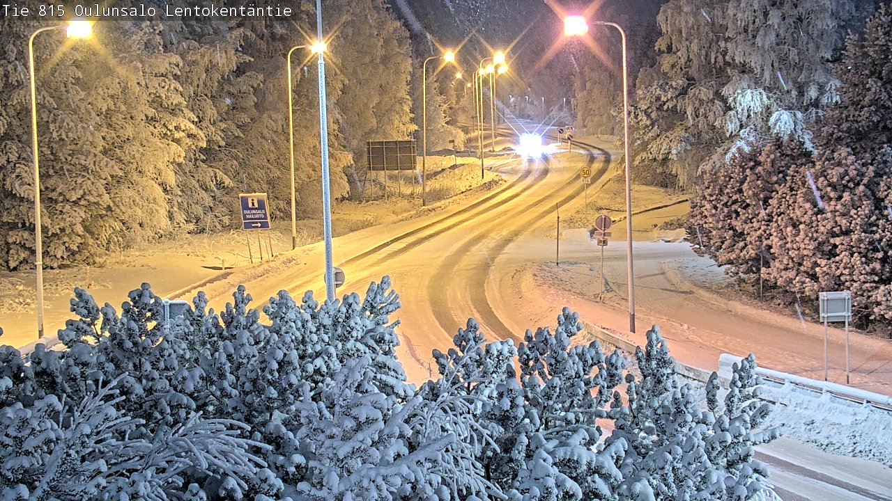 Weather Camera Image Road 816 Oulunsalo, Lentokentäntie, Oulu, Pohjois-Pohjanmaa