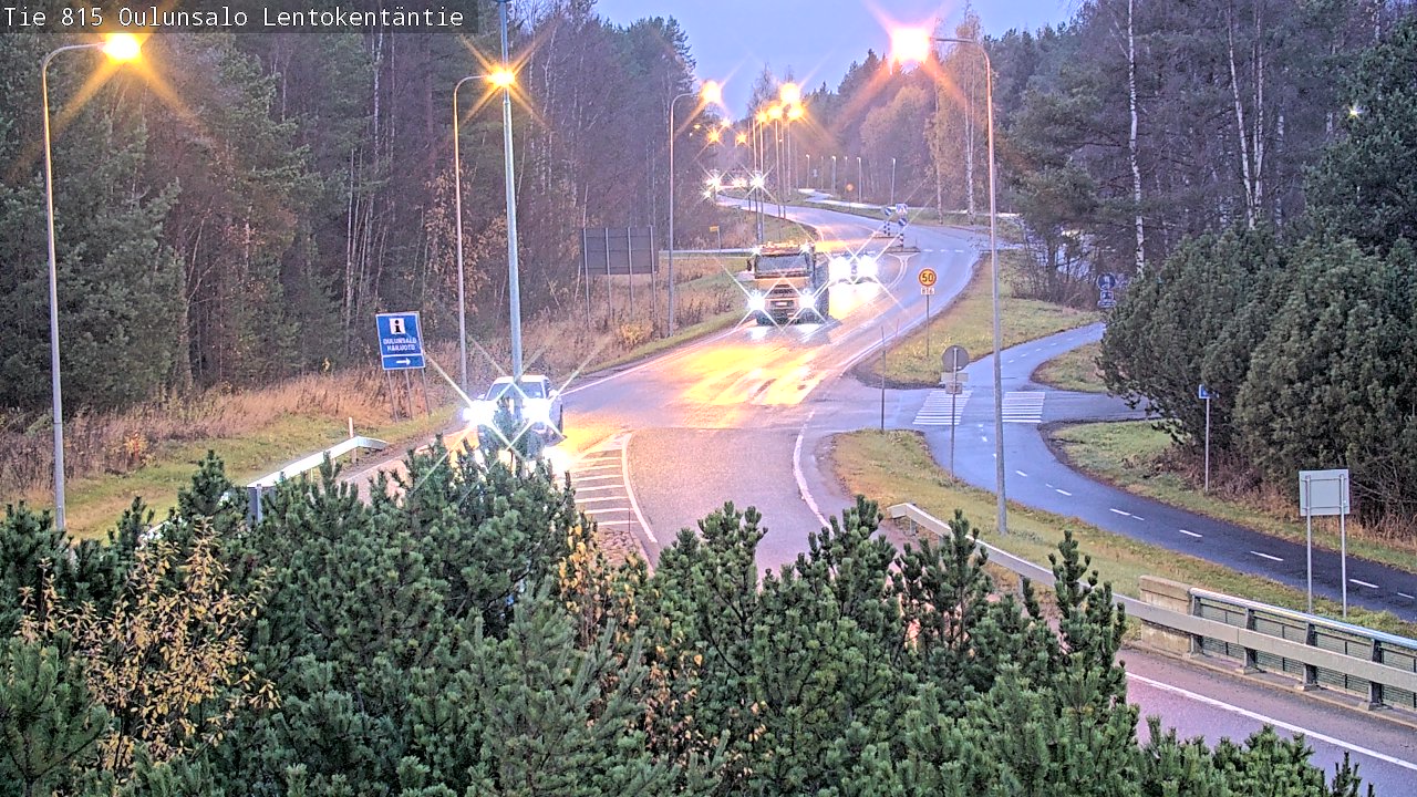 Kelikamerat Kuva Tie 816 Oulunsalo, Lentokentäntie, Oulu, Pohjois-Pohjanmaa