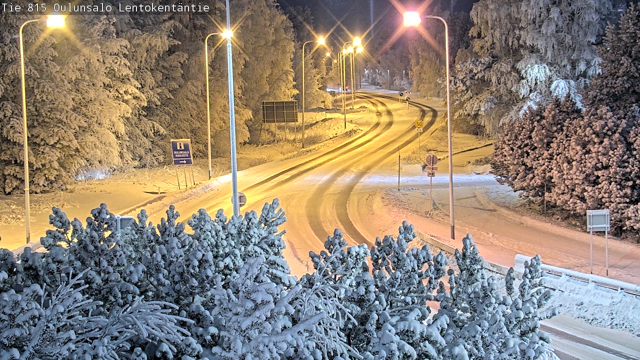 Weather Camera Image Road 816 Oulunsalo, Lentokentäntie, Oulu, Pohjois-Pohjanmaa