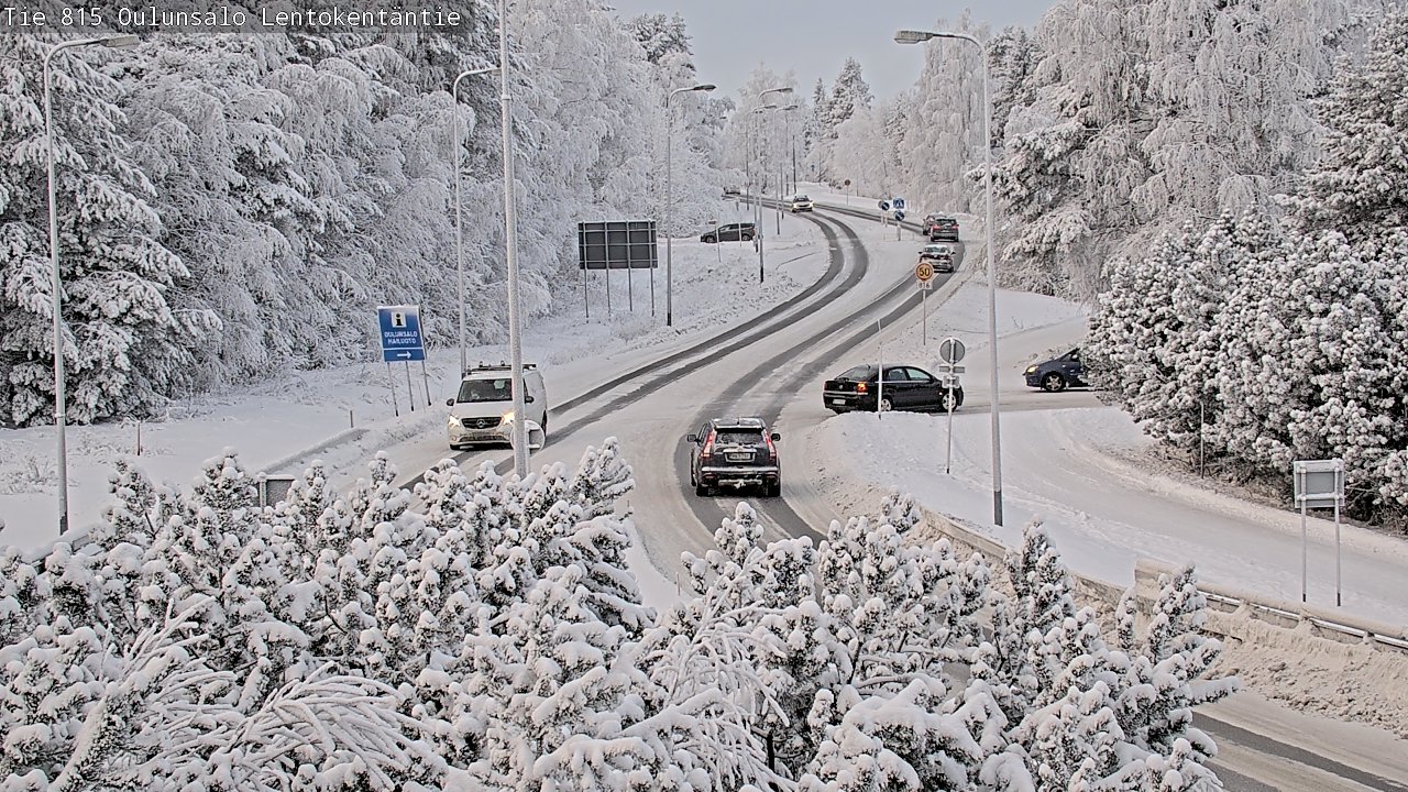Weather Camera Image Road 816 Oulunsalo, Lentokentäntie, Oulu, Pohjois-Pohjanmaa