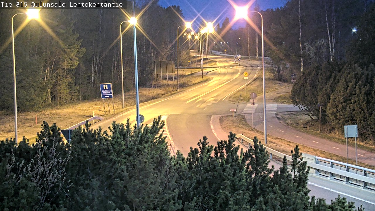Weather Camera Image Road 816 Oulunsalo, Lentokentäntie, Oulu, Pohjois-Pohjanmaa