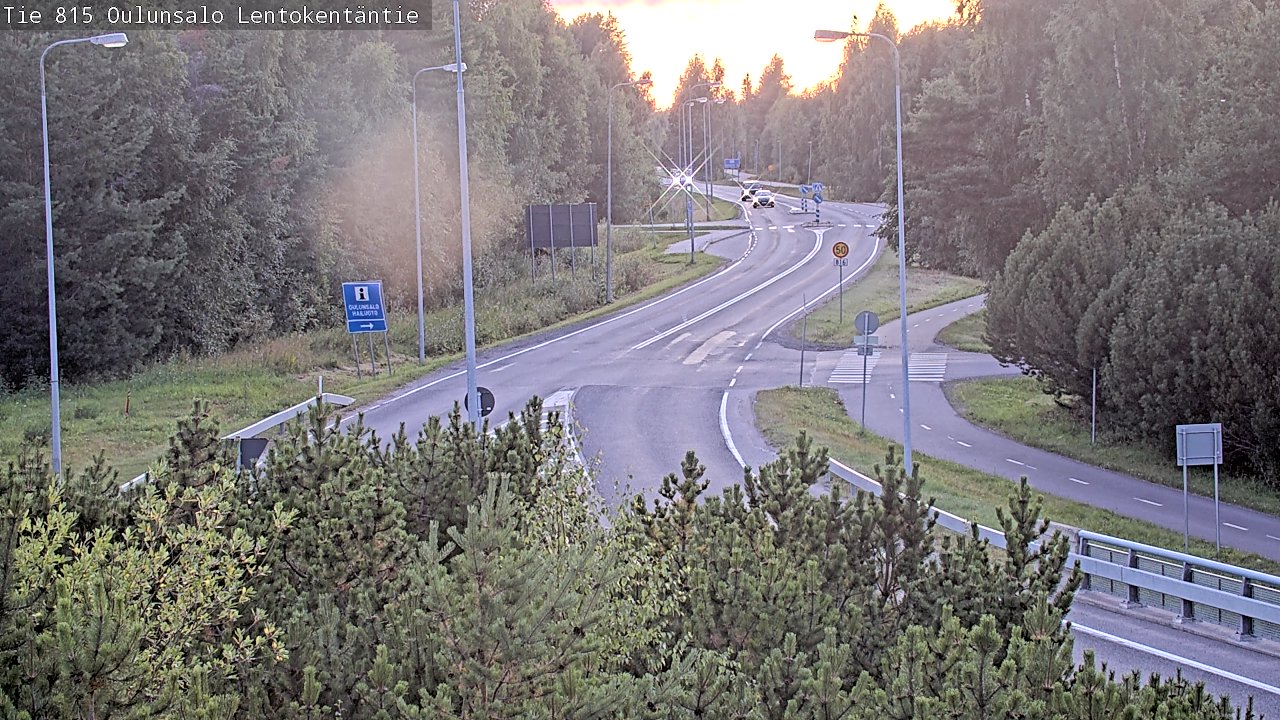 Kelikamerat Kuva Tie 816 Oulunsalo, Lentokentäntie, Oulu, Pohjois-Pohjanmaa