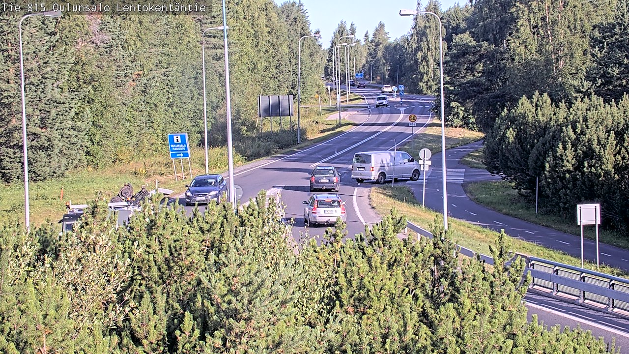 Weather Camera Image Road 816 Oulunsalo, Lentokentäntie, Oulu, Pohjois-Pohjanmaa