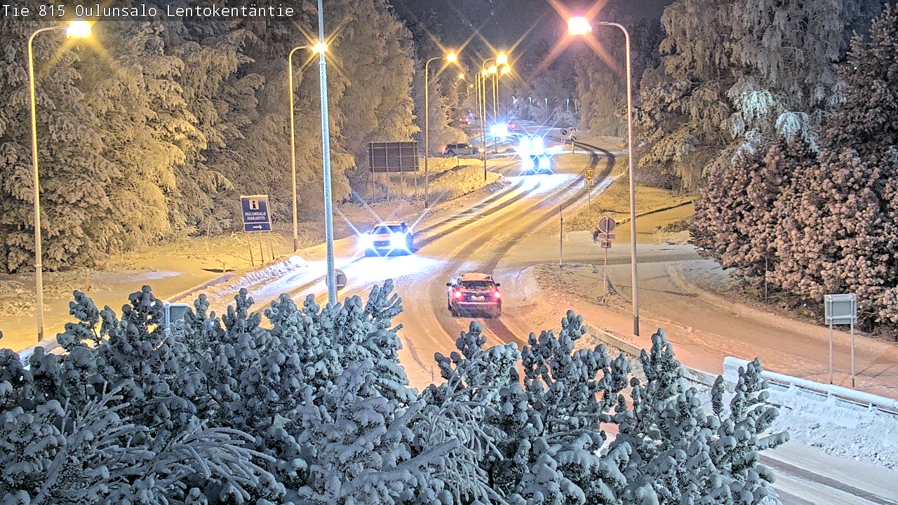 Weather Camera Image Road 816 Oulunsalo, Lentokentäntie, Oulu, Pohjois-Pohjanmaa