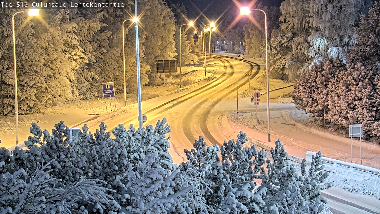 Weather Camera Image Road 816 Oulunsalo, Lentokentäntie, Oulu, Pohjois-Pohjanmaa
