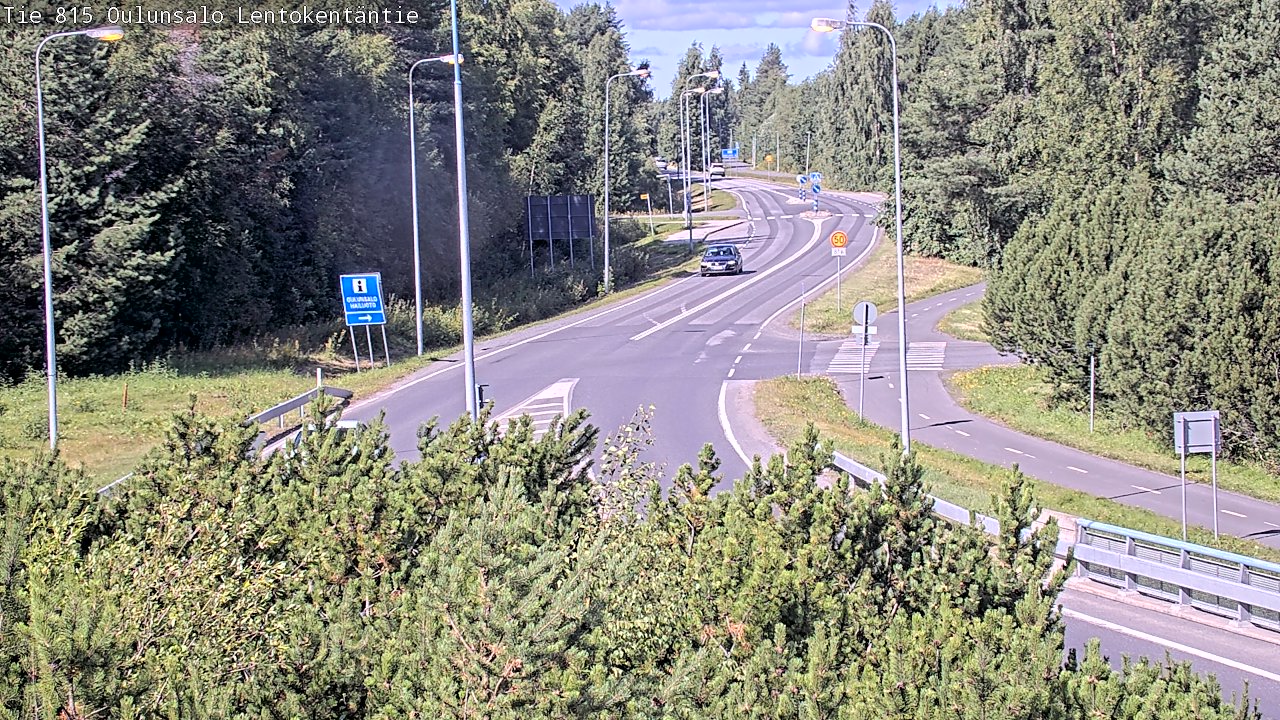 Kelikamerat Kuva Tie 816 Oulunsalo, Lentokentäntie, Oulu, Pohjois-Pohjanmaa
