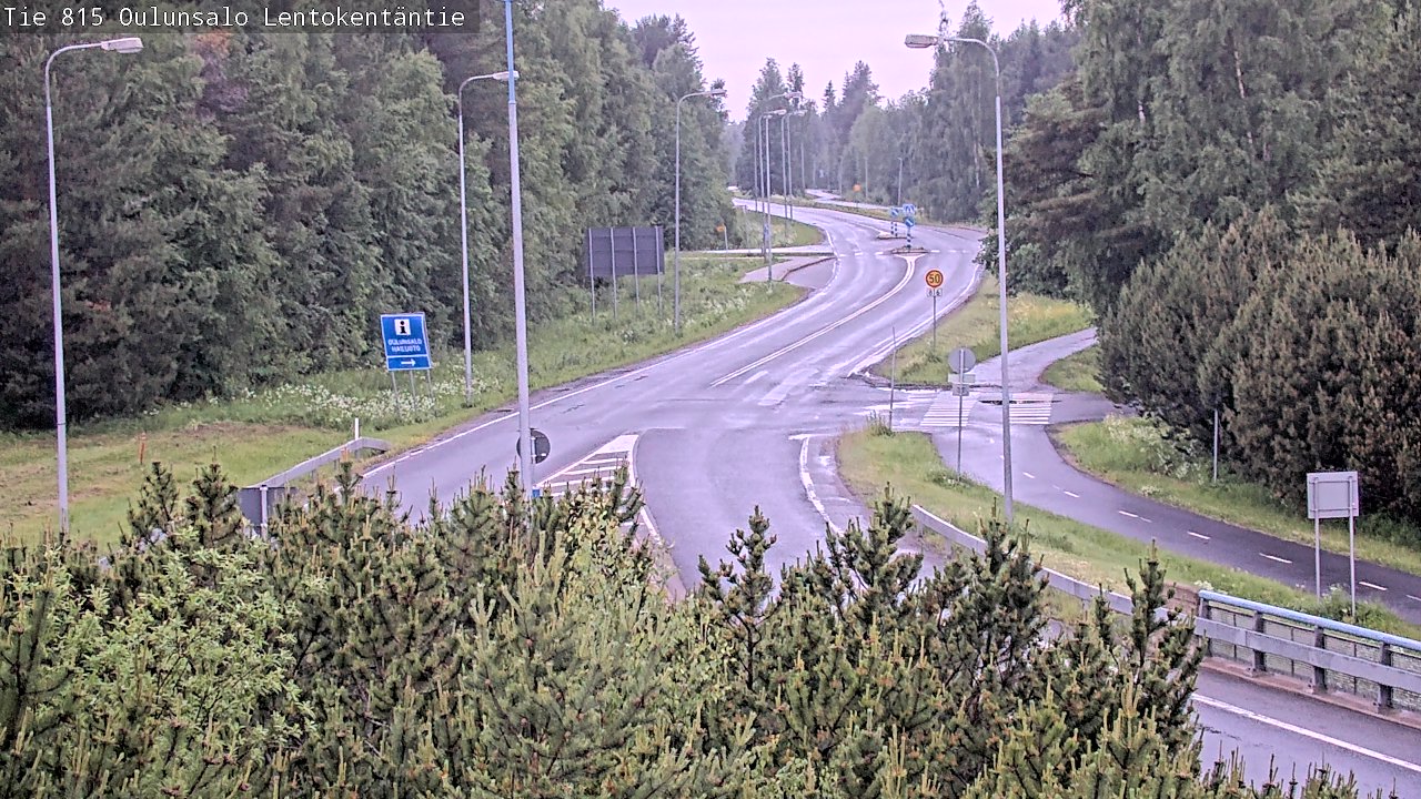 Kelikamerat Kuva Tie 816 Oulunsalo, Lentokentäntie, Oulu, Pohjois-Pohjanmaa