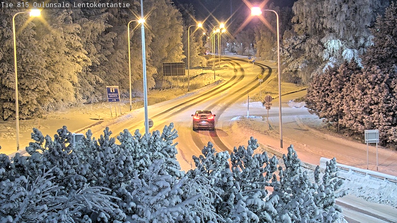 Weather Camera Image Road 816 Oulunsalo, Lentokentäntie, Oulu, Pohjois-Pohjanmaa