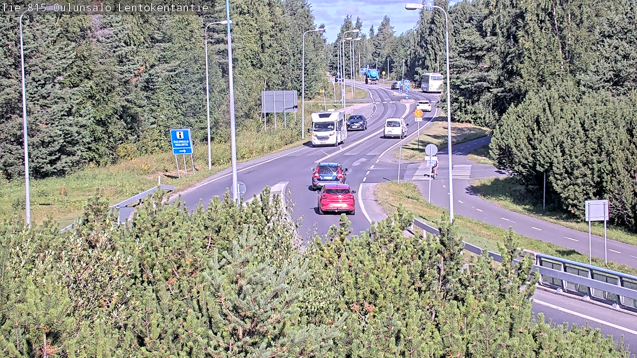 Kelikamerat Kuva Tie 816 Oulunsalo, Lentokentäntie, Oulu, Pohjois-Pohjanmaa