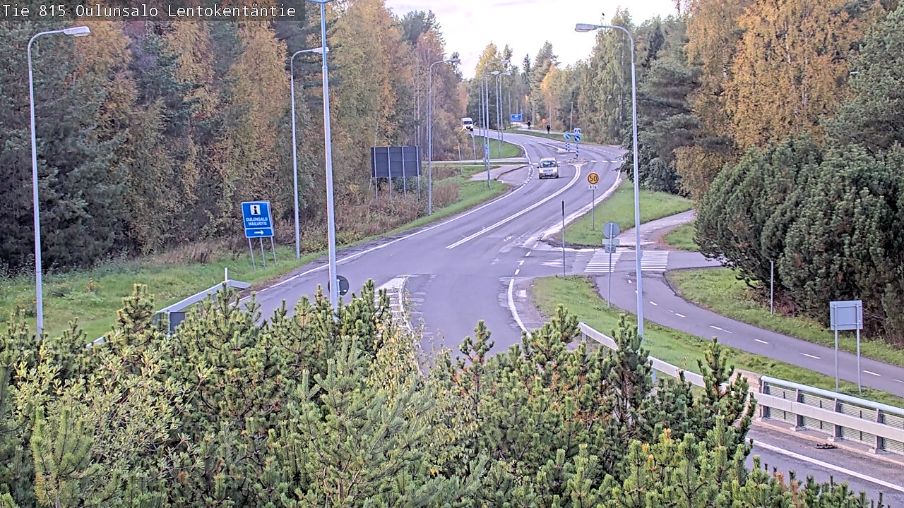 Kelikamerat Kuva Tie 816 Oulunsalo, Lentokentäntie, Oulu, Pohjois-Pohjanmaa