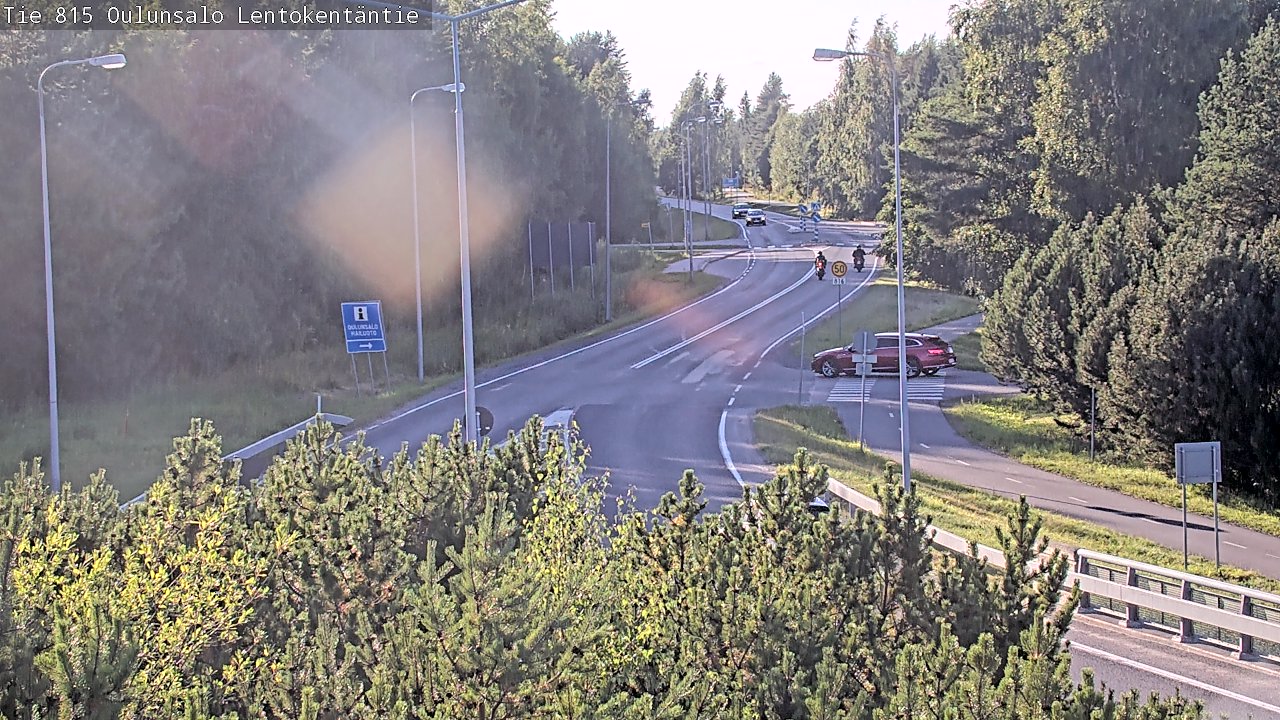 Kelikamerat Kuva Tie 816 Oulunsalo, Lentokentäntie, Oulu, Pohjois-Pohjanmaa