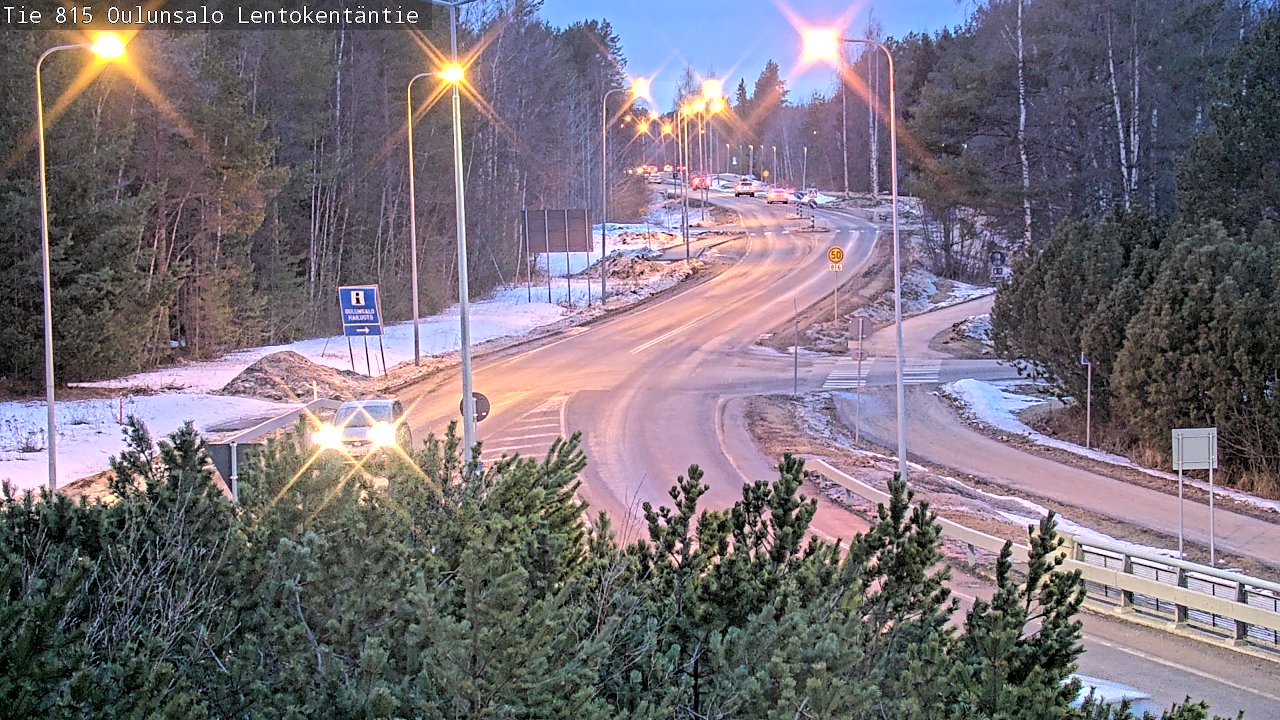 Weather Camera Image Road 816 Oulunsalo, Lentokentäntie, Oulu, Pohjois-Pohjanmaa
