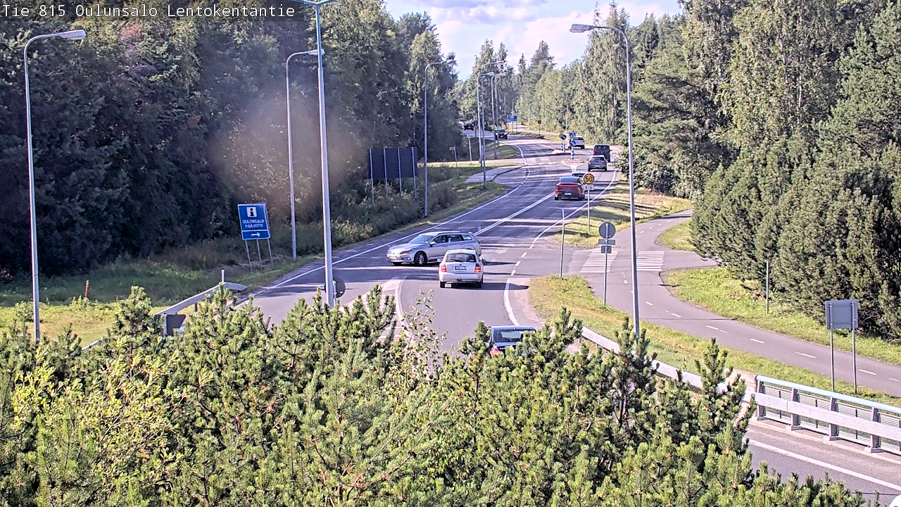 Kelikamerat Kuva Tie 816 Oulunsalo, Lentokentäntie, Oulu, Pohjois-Pohjanmaa