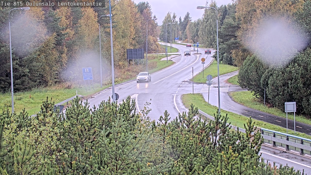 Weather Camera Image Väg 816 Uleåsalo, Lentokentäntie, Oulu, Pohjois-Pohjanmaa