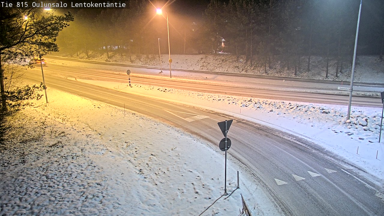 Weather Camera Image Road 816 Oulunsalo, Lentokentäntie, Oulu, Pohjois-Pohjanmaa