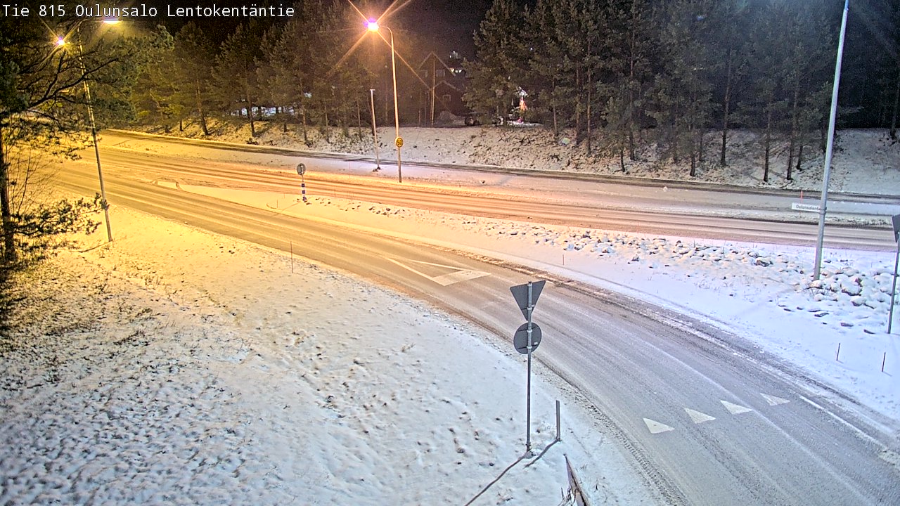 Weather Camera Image Road 816 Oulunsalo, Lentokentäntie, Oulu, Pohjois-Pohjanmaa