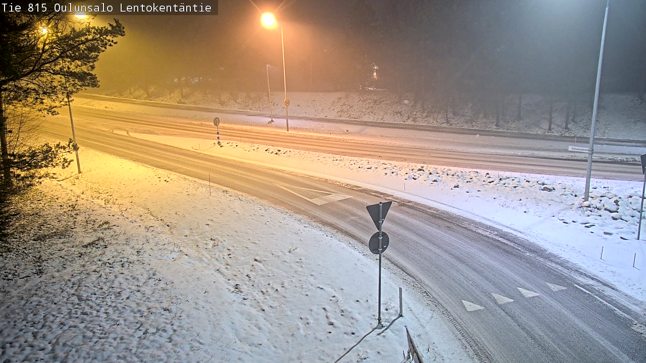 Weather Camera Image Road 816 Oulunsalo, Lentokentäntie, Oulu, Pohjois-Pohjanmaa