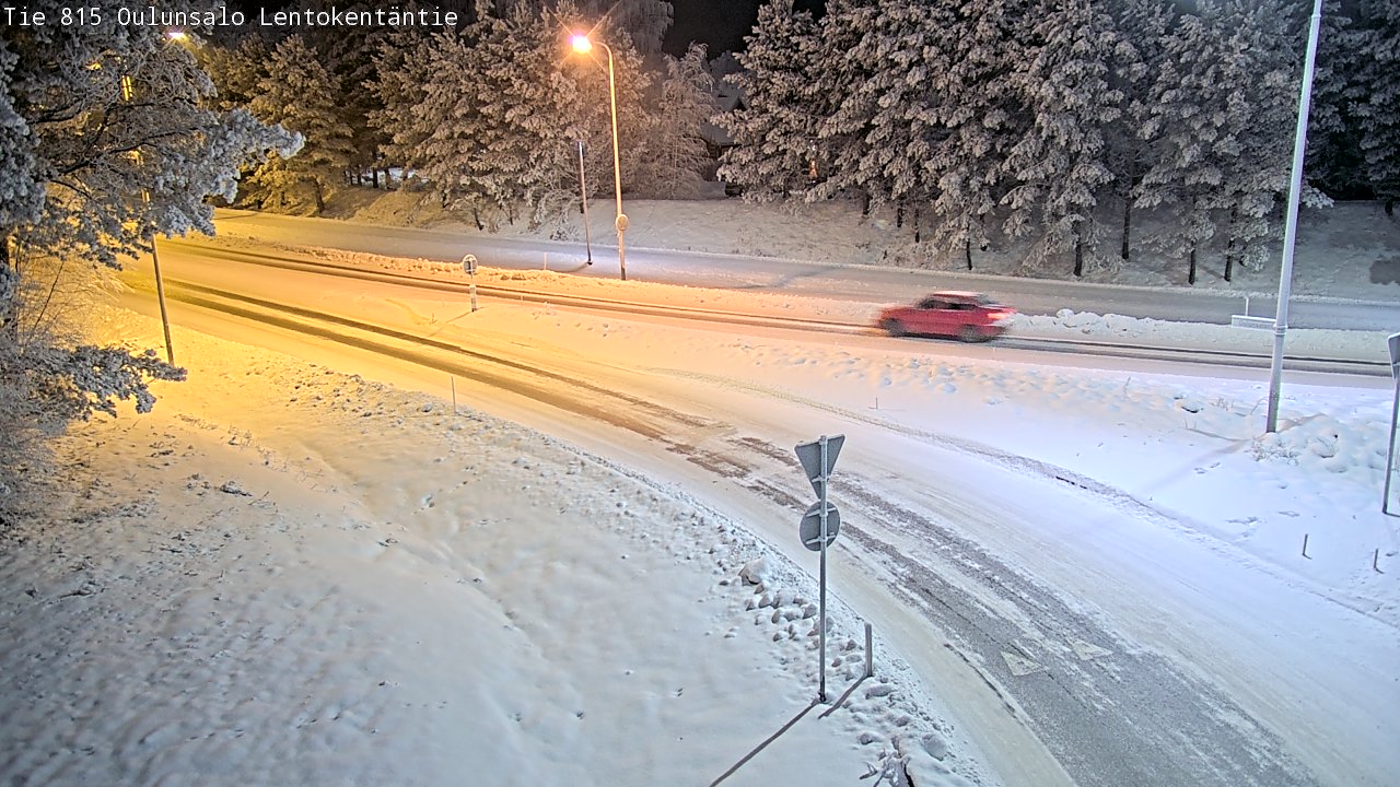 Weather Camera Image Road 816 Oulunsalo, Lentokentäntie, Oulu, Pohjois-Pohjanmaa
