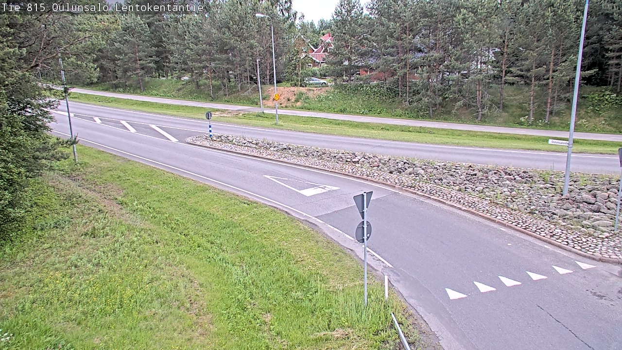 Weather Camera Image Väg 816 Uleåsalo, Lentokentäntie, Oulu, Pohjois-Pohjanmaa